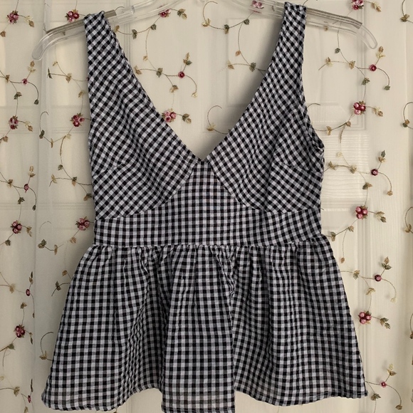 Tops - Checkered Blouse